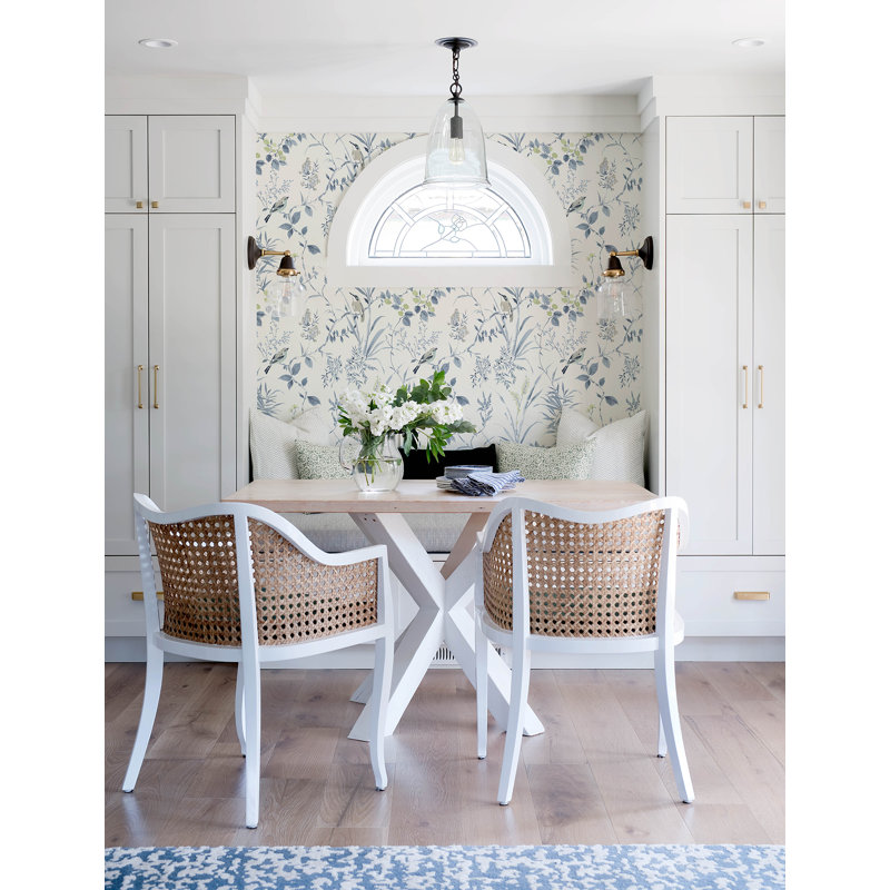 Papier peint botanique Imperial Garden Blueberry, Bleu