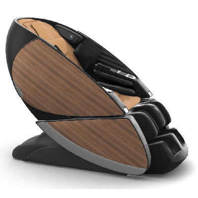 Ensemble de coussins en cuir brun clair avec panneaux de porte en vinyle brun