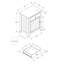 Table d'appoint de style transitionnel avec tiroir de rangement et armoire, parfaite pour la chambre à coucher ou le salon