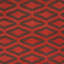 Brown & Red Geometric Flatweave Cotton Rug-1095389135