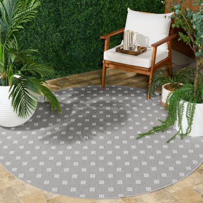 Tapis d'intérieur / extérieur à motif géométrique Terrace 804