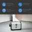 145 Pint Commercial Grade Dehumidifier for Rooms, Bucketless Industrial Dehumidifier with Drain Hose Auto Defrost