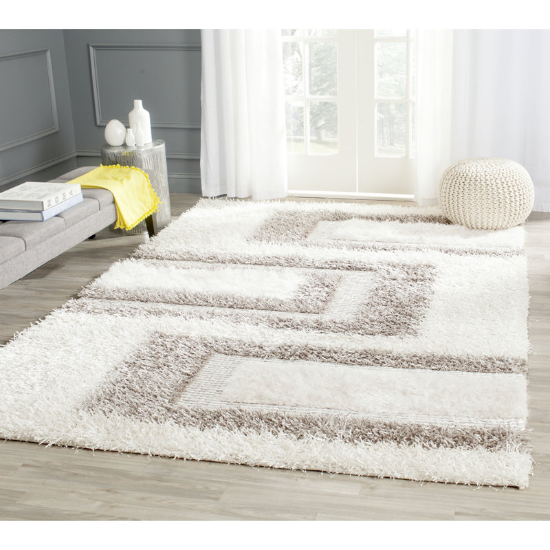 Sinope Hand Tufted Performance Abstract Rug, Rectangle 6' x 9'