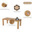 Ensemble de table de patio 7 pièces avec coussins amovibles (coussins moka et beige)-1507773025