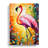 Flamingo Portrait No.2 - Wrapped Canvas Painting-83561094