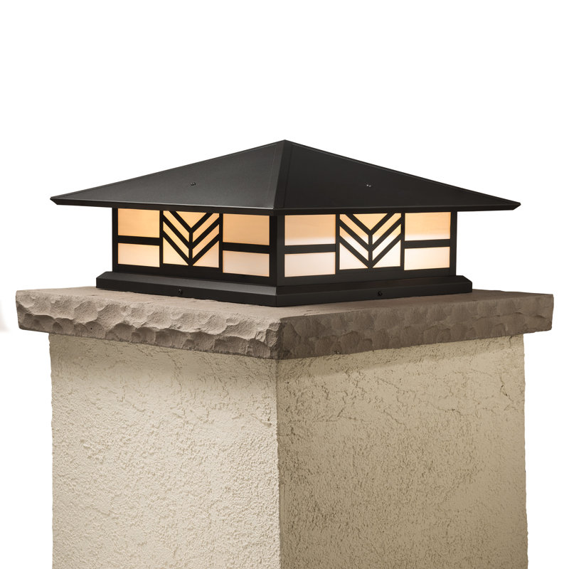 Abston Pier Mount Light, Honey, Textured Black