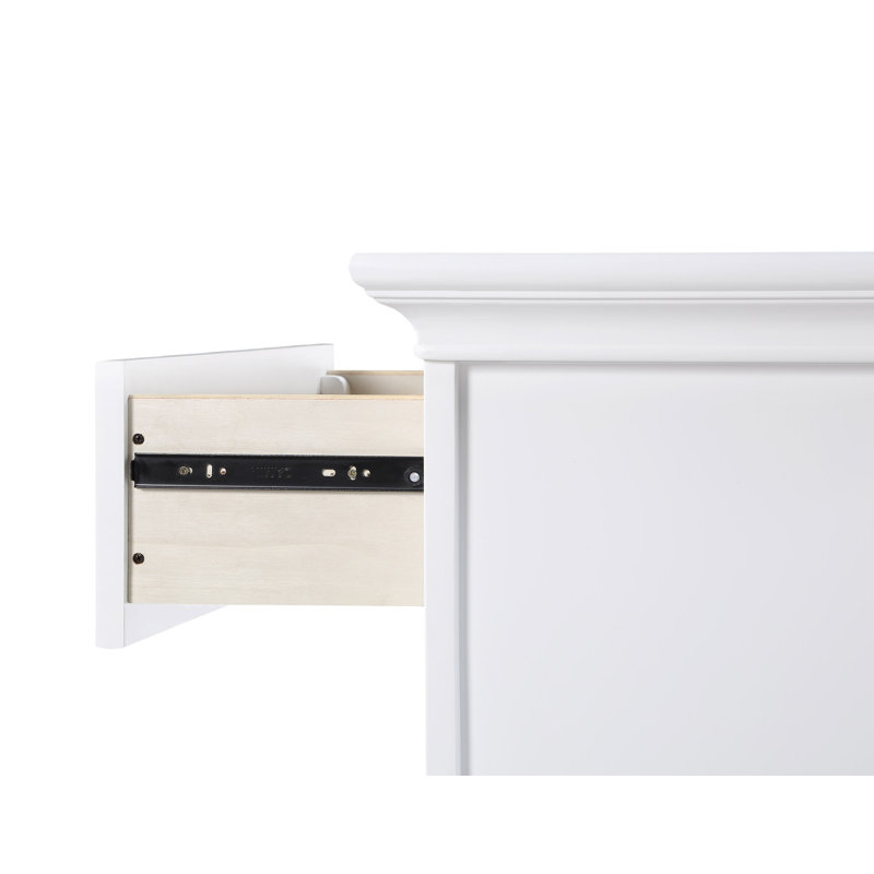 Commode à six tiroirs, Blanc