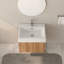 Meuble-lavabo mural avec lavabo, meuble-lavabo mural flottant avec lavabo intégré, design minimaliste moderne pour les salles de bain compactes-1457243396