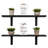 Jensenn 2 Piece Pine Solid Wood Bracket Shelf-966649388-945444497