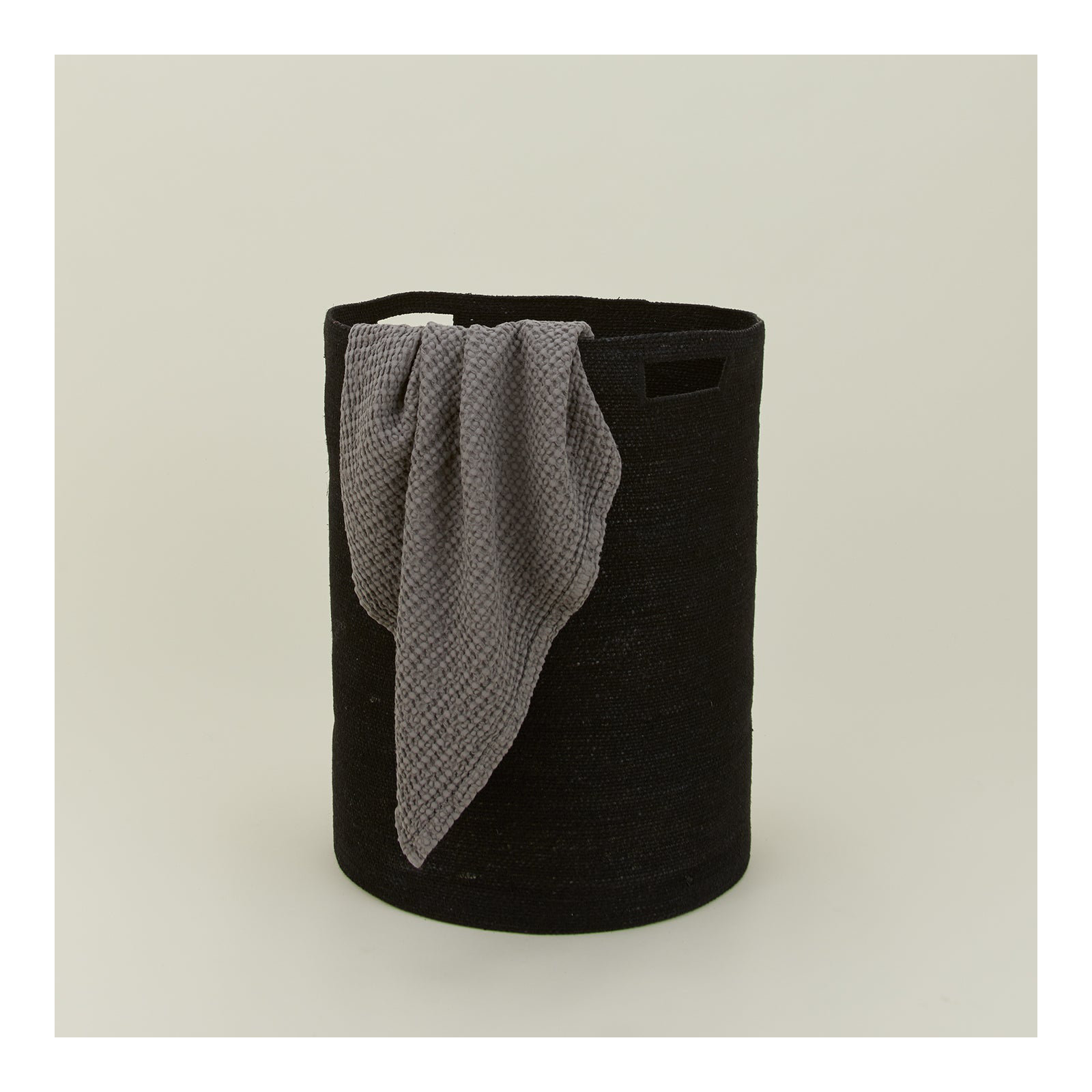 Laundry Hamper with Handles, Black