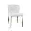 Ensemble de salle à manger cinq pièces rond Mid Century Modern avec chaises performance rembourrées - châtaignier-1778783795