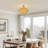 Clouden 3-light 19.7in Rattan Handwoven Semi-flush Mount