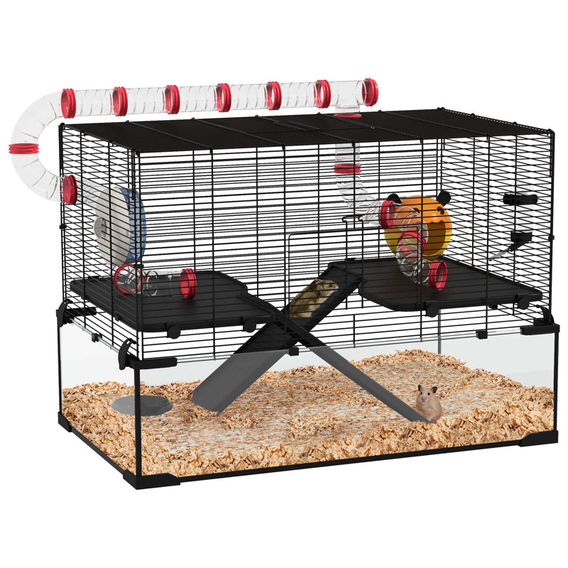 Cage à hamster polyvalente avec plusieurs options de divertissement et de sécurité