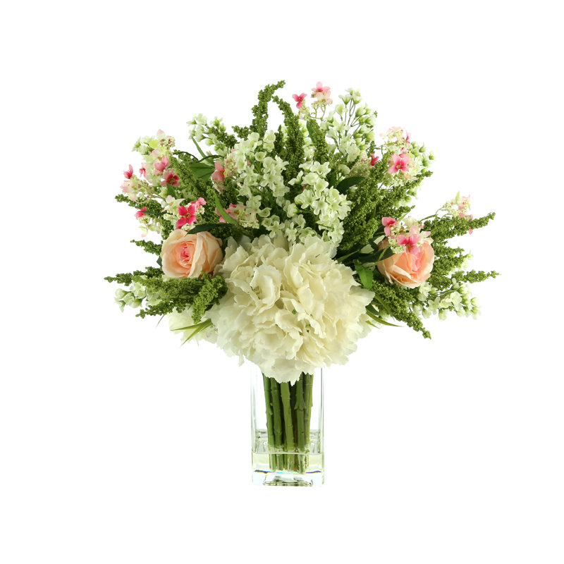 Rose And Hydrangea Arrangement