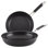 Anolon Hard Anodized Nonstick Nesting Frying Pans / Skillet Set, 2 Piece