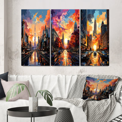 «City Detroit Popart III», 3 pièces
