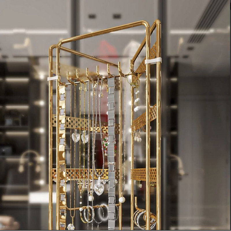 Metal Jewellery Stand, Gold