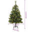 Artificial Hinged Christmas Tree with Cones-334923944-334923947