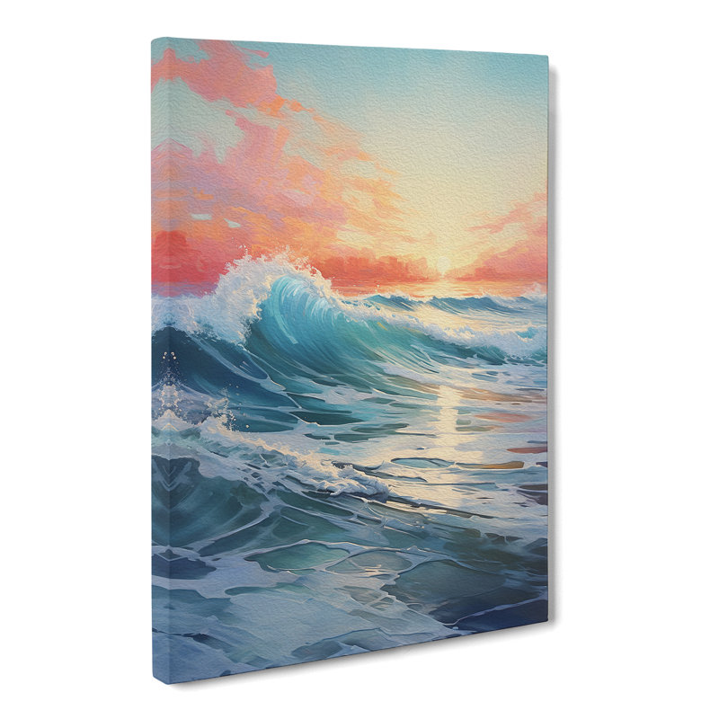Seascape Contemporary Art - Wrapped Canvas, 60cm H x 40cm W x 3cm D