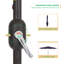 Parasol de 120 po Dorain-859663812