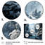«Grey White Waterfall Frozen Symphony IV», reproduction sur toile-971337696-971337721