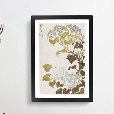 Hydrangea Flowers - Picture Frame Painting Print