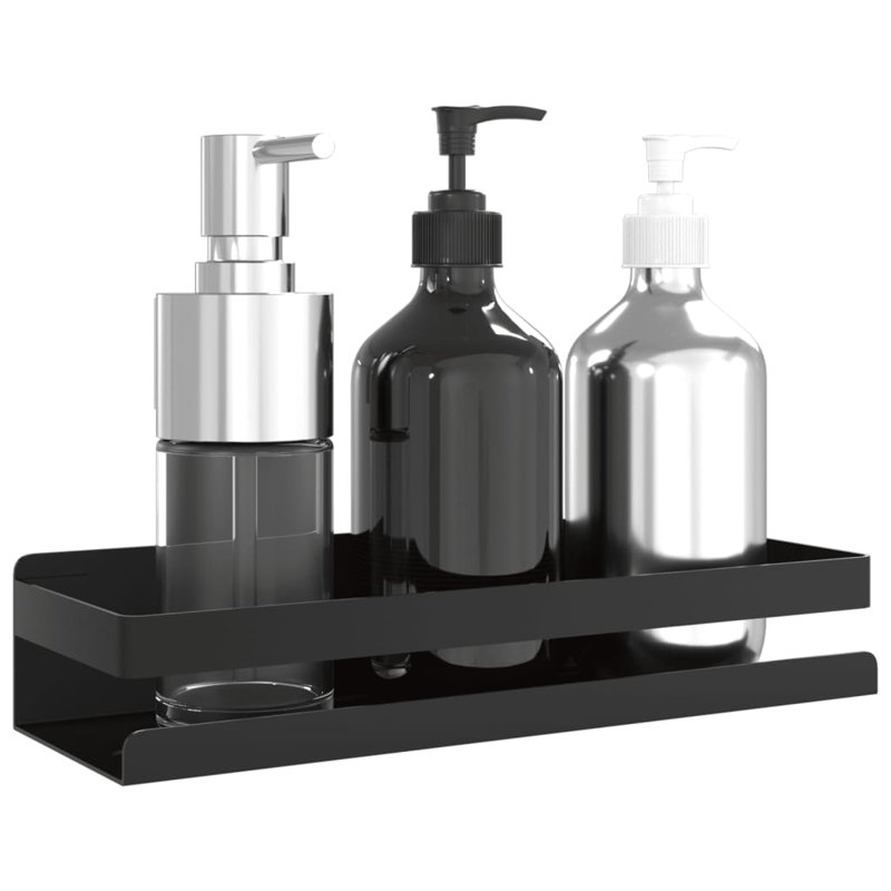 Freestanding Stainless Steel Shower Shelf, 6cm H x 30cm W x 10cm D