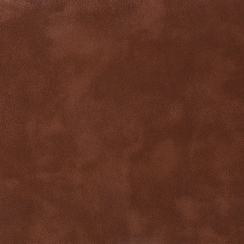 Emily Faux Leather Ottoman, Cognac Faux Faux Leather