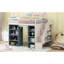 Lit mezzanine peu encombrant, pin massif, chambre d'enfant moderne indispensable