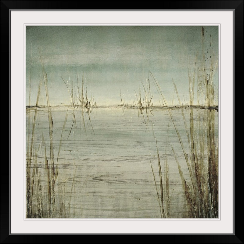 « blue tranquility ii » par randy hibberd,, reproduction d’art, H 35 po x l 35 po x P 1,5 po, Toile