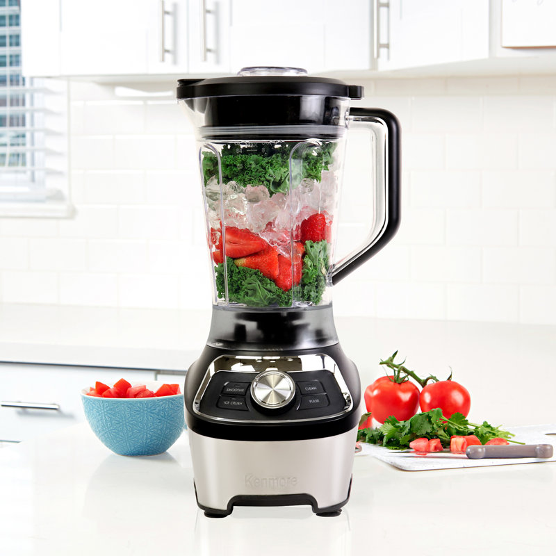 Kenmore Countertop Blender - Electric Mixer for Smoothie, Milkshake, Ice Crush with Pulse Function