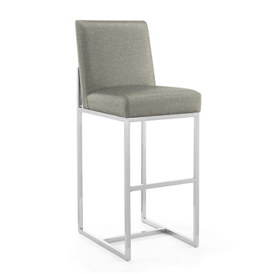 Baptista Upholstered Counter Stool with Metal Frame