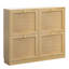 Rangement pour 20 paires de chaussures avec armoire à chaussures en rotin pour 4 tiroirs-360952668