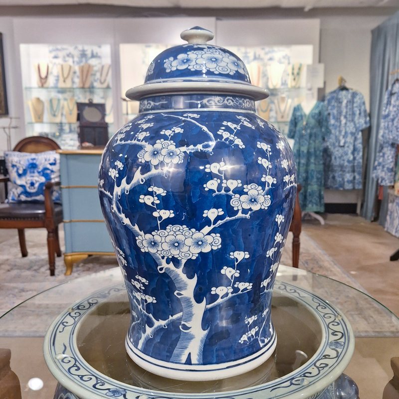 Handmade Porcelain China Ginger Jar