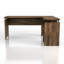 Bureau de direction en bois avec rangement en L 62,8 po Wescomb-1172018443
