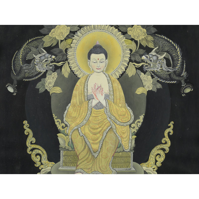 Bouddha Newari Maitreya - Le futur Bouddha (Brocadeless Thangka)