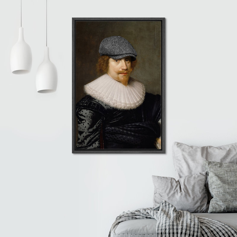 "Renaissance Man Modern Cap", Cadre flottant noir, H 36 po x l 24 po