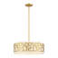 20 po Lustre tambour avec cadre doré