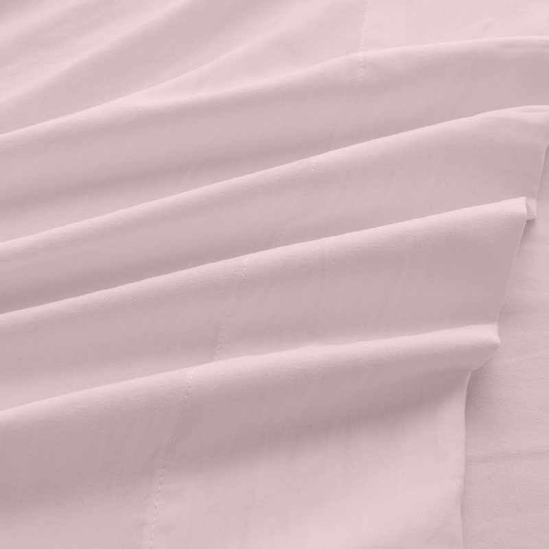 Microfiber Sheet Set, Twin with 2 Pillowcases , Blush