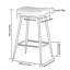 Upholstered Faux Leather 70cm Stool-1399570215