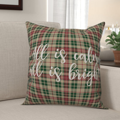  All is Calm, All is Bright in Tartan Plaid