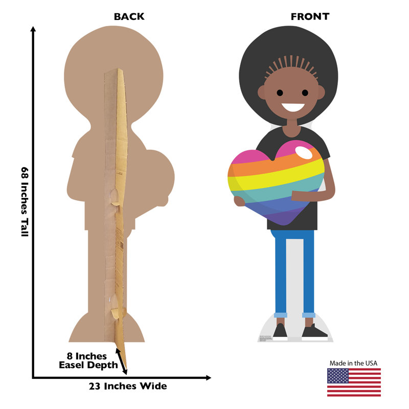 Caricature d'un orgueil féminin LGBT