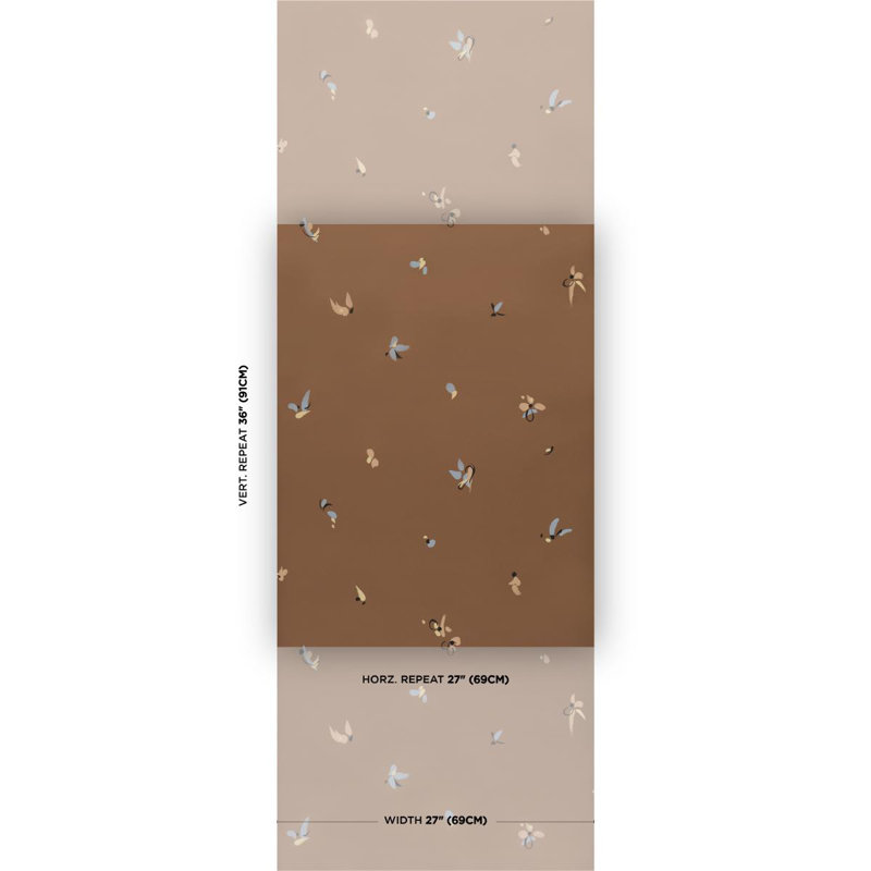 Schumacher X Backdrop La Belle Wallpaper, Gold