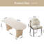 Ensemble de table de salle à manger rectangulaire 62,99 "avec 4 chaises pour cuisine, bar et salon-629389923-609998222