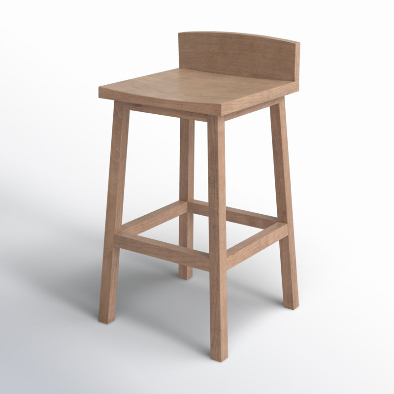 Essa Counter Stool with Solid Wood Frame, Bar Stool (30" Seat Height)