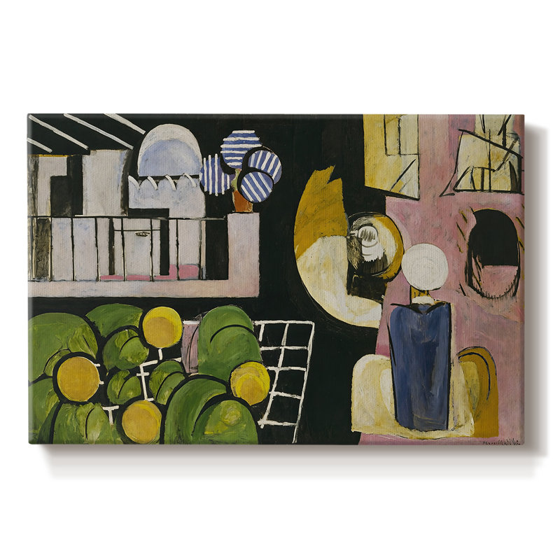 Sur la terrasse (Tanger) - Henri Matisse - Toile tendue avec châssis - 1912-1913, 12 x 18