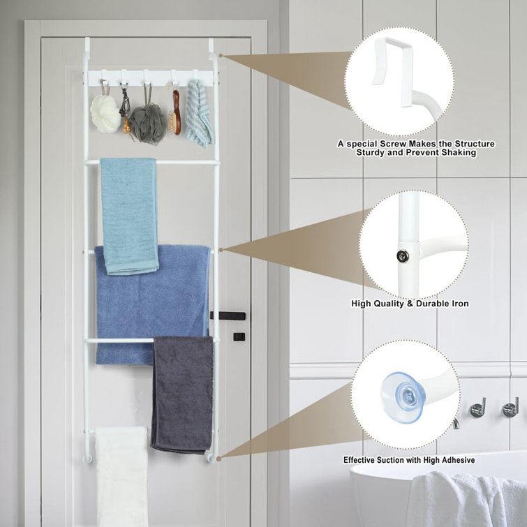 Interdesign York Over The Shower Door Towel Rack