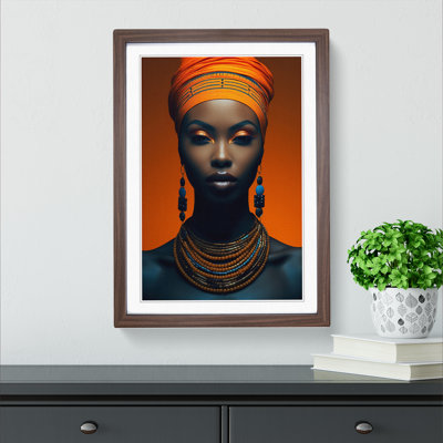 African Woman Minimalism No.2 - Framed Print