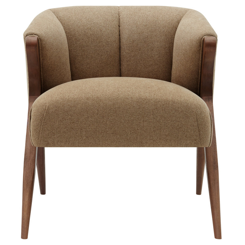 Riceboro 27'' Wide Barrel Chair, Cream Fabric