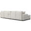 Canapé modulaire 126 po en U surdimensionné en U beige pour le salon, avec console, porte-gobelet, méridienne double, coussins de siège moelleux en mousse à mémoire de forme, dossiers moelleux, coussins lombaires, design moderne,-335698123